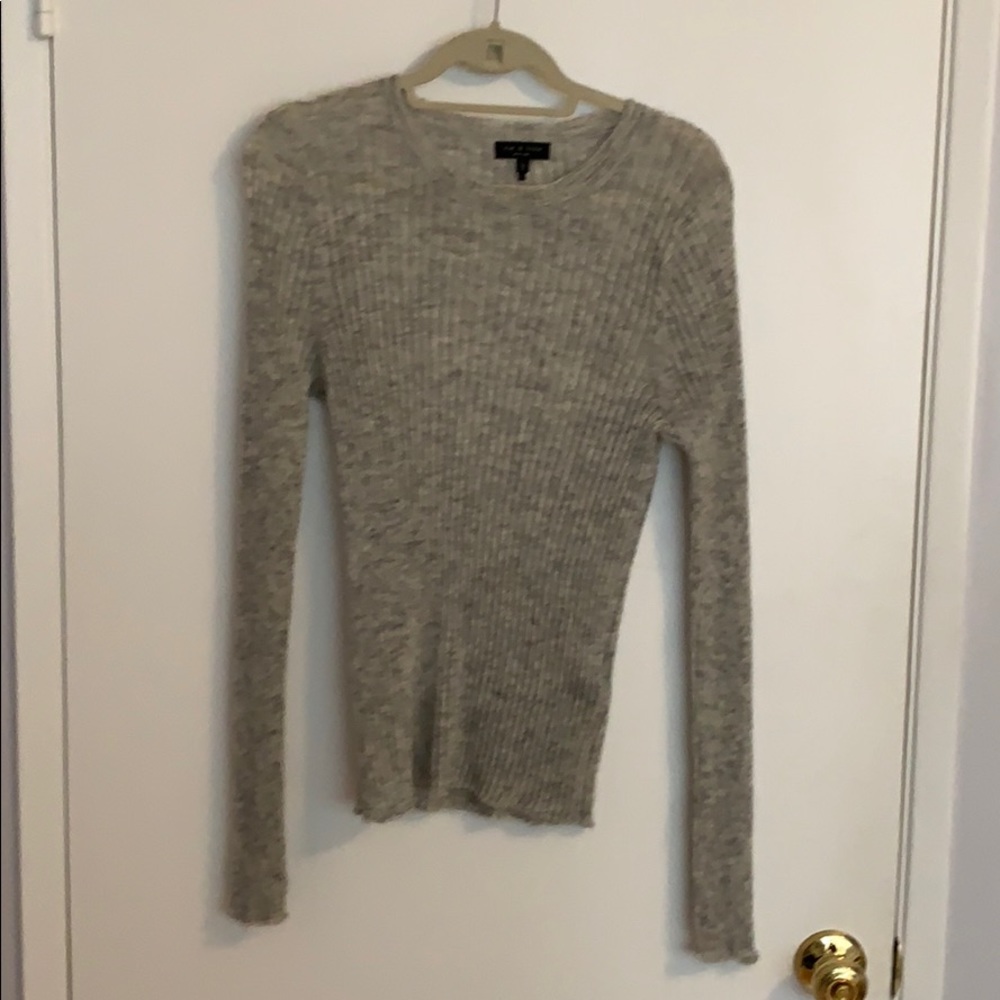 Rag and Bone Gray Mohair Sweater Large